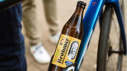 Brohmer Landbräu German Radler 0,0,Flasche im Halter