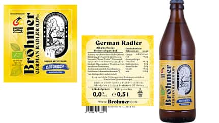 Brohmer Landbräu German Radler 0,0,German Cycling,Labels,Flasche Brohmer Landbräu German Radler 0,0,German Cycling,Labels,Flasche