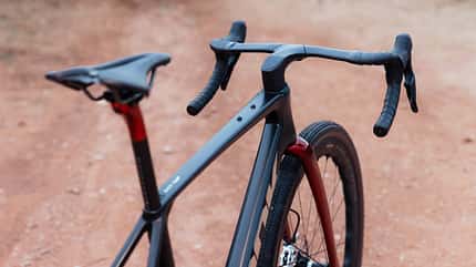 Look G85 Cezal RS,Gravelbike,Black Orange,Oberrohr,Ansicht Look G85 Cezal RS,Gravelbike,Black Orange,Oberrohr,Ansicht