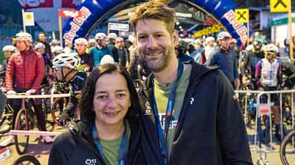 Cycling, Rad, Radsport, Sport, Sports, Österreich, Austria, Mar Heike Klotz (l.) und Dominic Kuen (r.) vom Organisations-Komitee des Ötztaler Radmarathon 2026