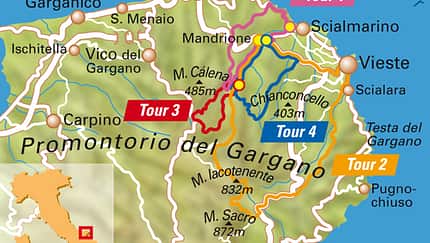 MB 0313 Gargano - Übersichtskarte