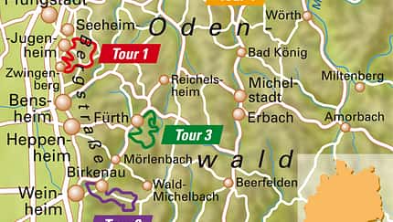 MB 0612 Odenwald - Übersichtskarte