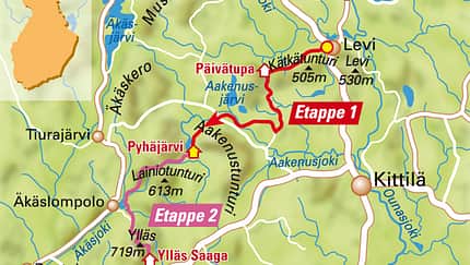 MB 1111 Lappland - Übersichtskarte