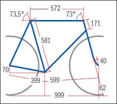 RB Univega Via Strato Pro Carbon - Geometrie