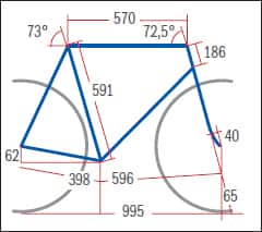 RB Corratec Forcia CA+ Ultegra - Geometrie