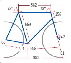 RB Cube Agree GTC Pro Ultegra - Geometrie