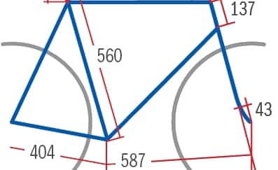 RB Rennrad Felt F3 Geometrie