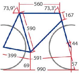 RB Stevens Prestige Ultegra Geometrie