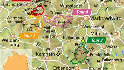 MB 1112  Fichtelgebirge - Übersichtskarte