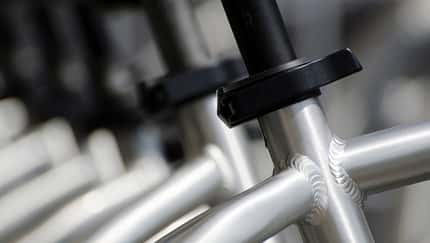 Bicycle Frames In Row At Industry