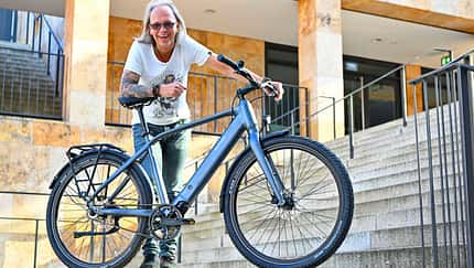 markus storck mit E:Raddar Erde Pedelec