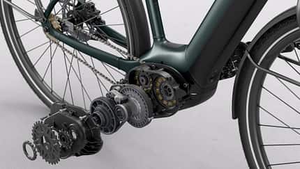 City E-Bike I Decathlon Btwin 920 LD E Automatic I Detail Automatikgetriebe