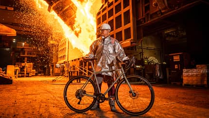 Temple Cycles, Gravelbike, Adventure Disc 1,Stahlwerk,Header-Foto,Thyssen-Krupp