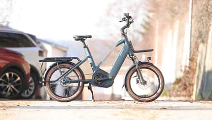 City E-Bike Bergamont Hans-E N5E Belt Seitenansicht von rechts plan