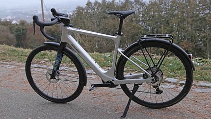 Gravelbike mit Vollausstattung Bergamont E-Grandurance RD Expert von links