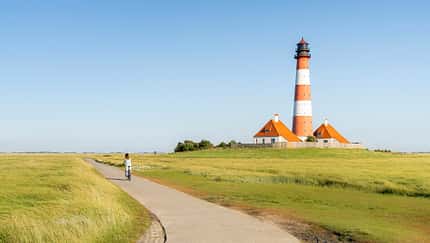 Fahrradfahren an der Nordsee