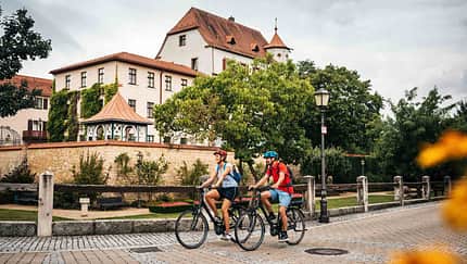 Fahrradfahrer in Treuchtlingen