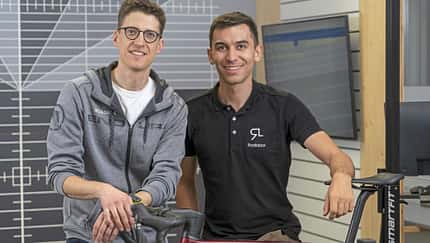 ROADBIKE-Redakteur Moritz Pfeiffer und Radlabor-Coach Michi Ecklmaier