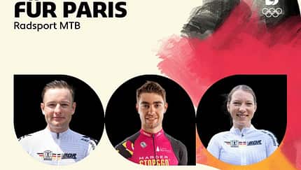 Drei deutsche Athlet*innen werden in der MTB-Disziplin Cross-Country bei Olympia am Start stehen: Luca Schwarzbauer, Julian Schelb und Nina Benz.
