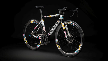 Tadej Pogacars Colnago V4Rs in der WM 2024-Edition