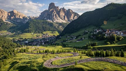 Start beim Maratona dles Dolomites