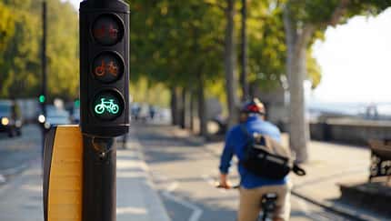 Cycling through the city