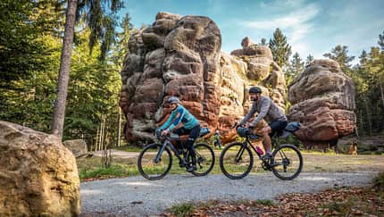 Gravelbike,Bikepacking,Sandstein,2 Fahrer