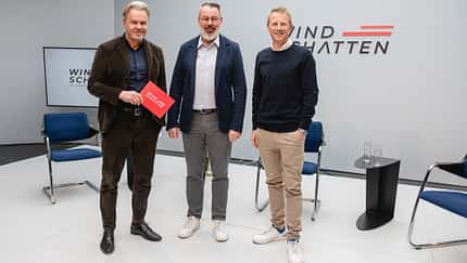 Thomas Pupp mit Oliver Senn und Fabian Wegmann