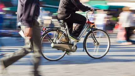 Radfahrer Fußgänger