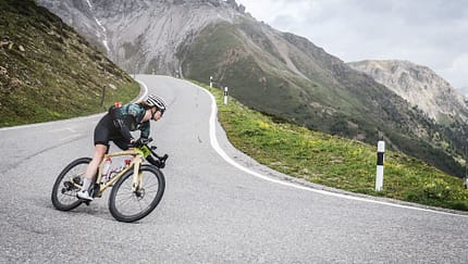 Dauertest Carbon-Felgen,Abfahrt,Rennrad,Berge,Kurve
