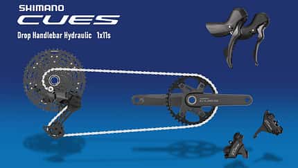 Ansicht der Shimano Cues-Gruppe