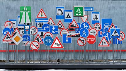 Schilder-Quiz für Radfahrer 