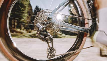 Campagnolo Super Record X Gravel 1x13 elektronische Schaltung Actionbild draußen