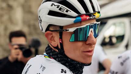 Pogacars neue Radbrille: Aeroshade 2.0 Titanium