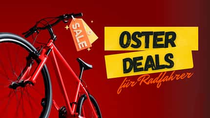 Collage Fahrrad und Text Oster Deals 