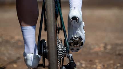 Northwave Extreme X,Gravel und MTB-Schuh,Ansicht während Fahrt von hinten