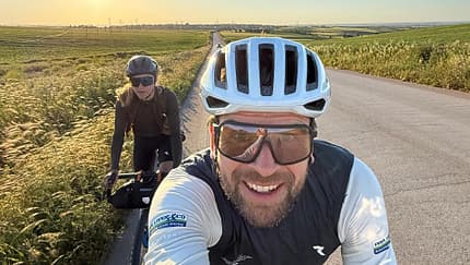 Jonas Deichmann und Josefine Rutkowski auf ihrer Tour Around Europe, Woche 02, Josefine und Jonas