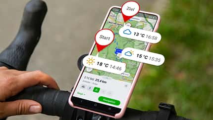Mapy,Routenplanung,App,Touren,Rennrad,Gravel,Mountainbike,Darstellung Wetter
