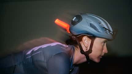 Rennradhelm,Gravelhelm,Poc Admidal,Actionfoto bei Nacht