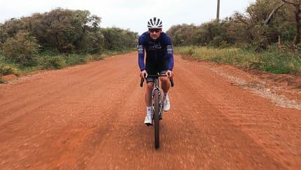 Paul Voß auf seinem Rose Backroad bei der Gravelbike WM in Australien Paul Voß auf seinem Rose Backroad bei der Gravelbike WM in Australien