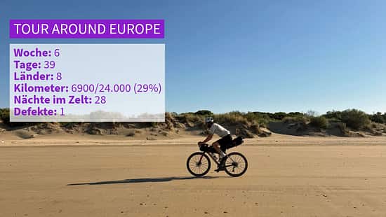 Jonas Deichmann und Josefine Rutkowski auf ihrer Tour Around Europe, Woche 06