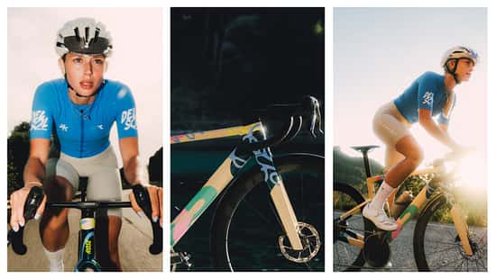 Julia Schuler auf einem Rose Bikes Shave FF Del Sol Edition