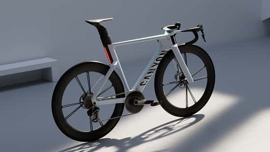 Canyon Predict Rennrad, Canyon Stingr Helm,Studie,schräg von oben