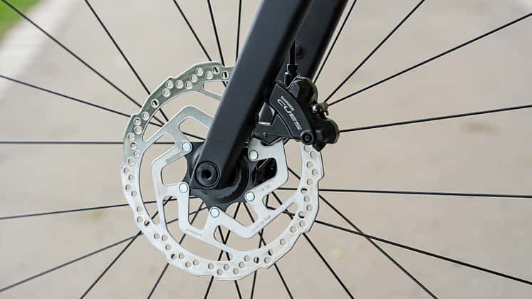 Rose Blend Road,Rennrad,ROADBIKE,Test,Scheibenbremse 180 mm Front