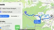Apples App Karten/Maps, Fahrradnavigation