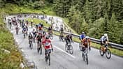 Radsportler beim Ötztaler Radmarathon