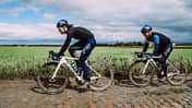 Rick Zabel und Riley Pickrell Paris-Roubaix Recon 2024