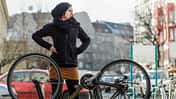 Frau Fahrrad Panne