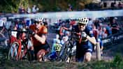 Teilnehmer eines Cyclocross-Rennens in Lünen