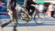 Radfahrer Fußgänger